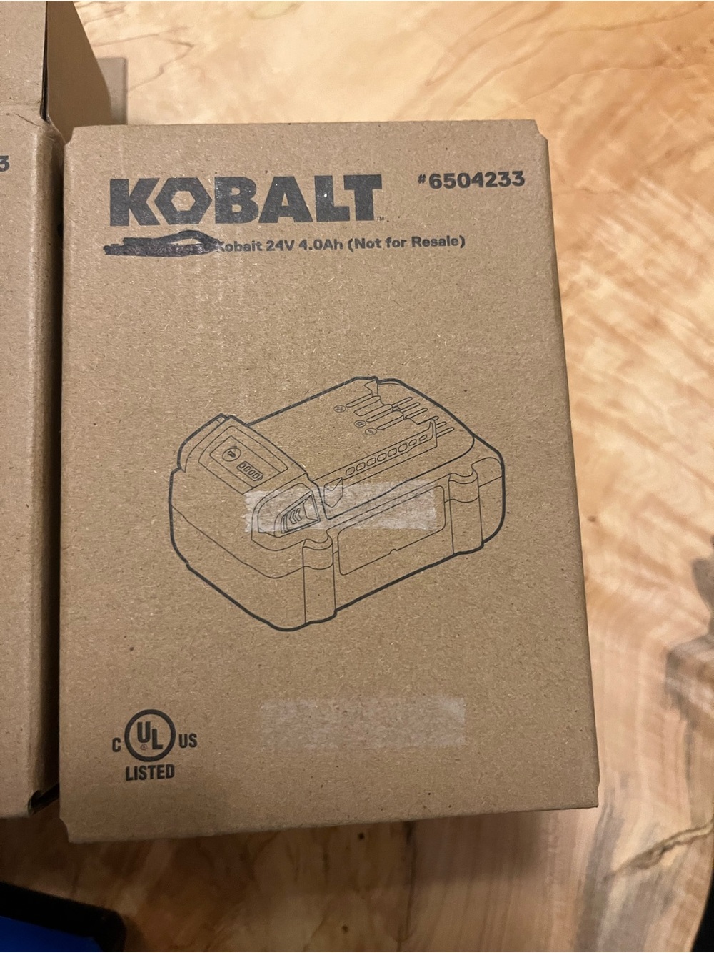 Kobalt 24V Battery Pack not for resale as part of promo